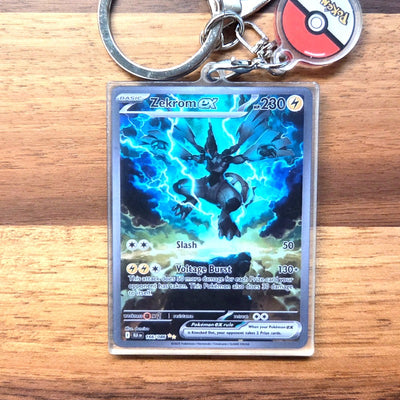 Zekrom ex (Black Bolt 166) Mini-Card Keychain
