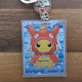 Magikarp Poncho Pikachu Mini-Card Keychain