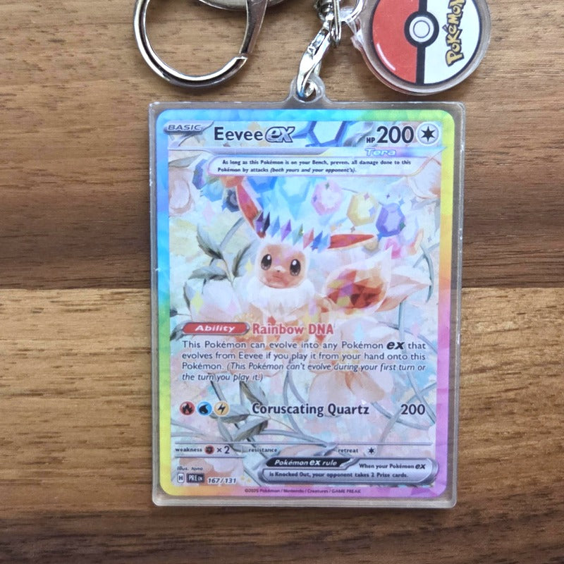 Eevee ex Tera Mini-Card Keychain