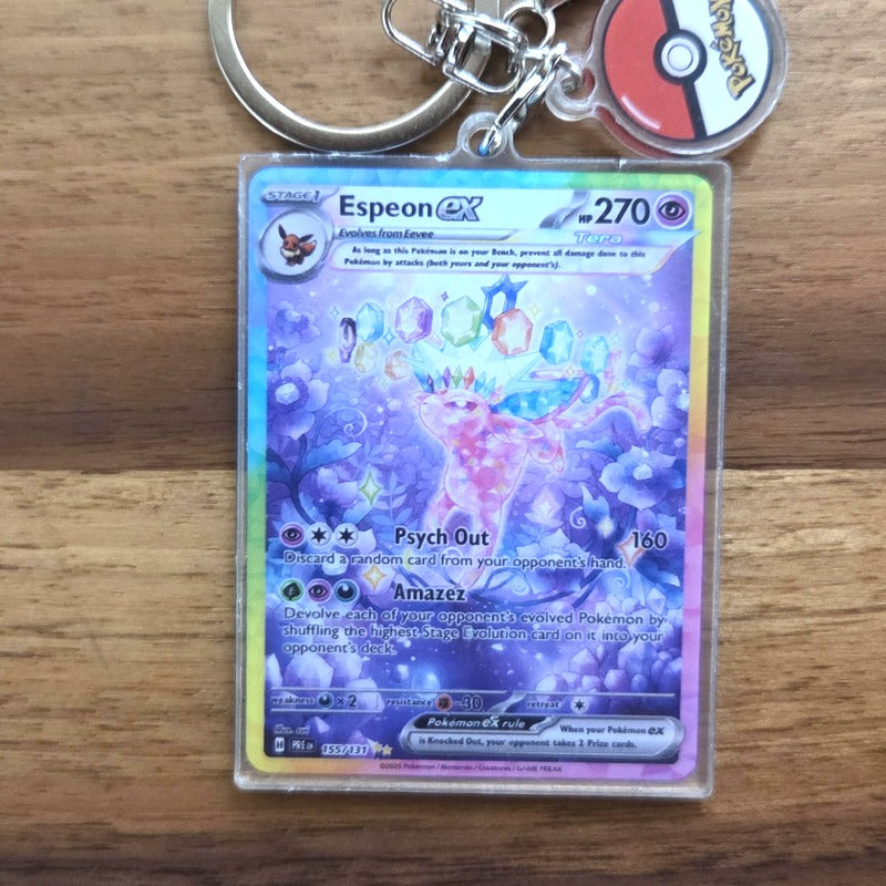 Espeon ex Tera Mini-Card Keychain