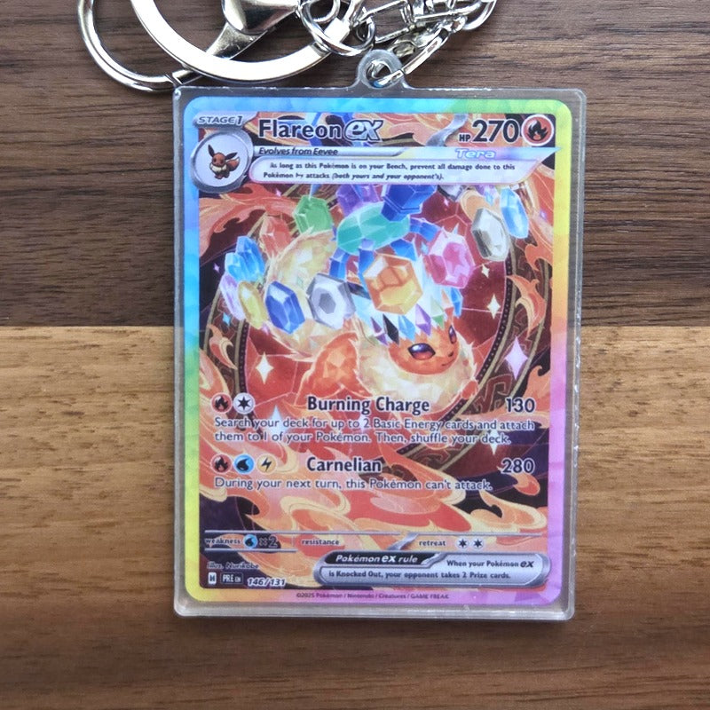 Flareon ex Tera Mini-Card Keychain