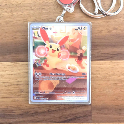 Plusle Mini-Card Keychain