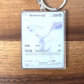 Reshiram ex Mini-Card Keychain
