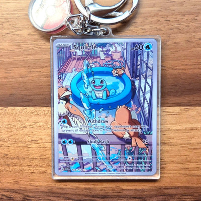 Squirtle (Stellar Crown) Mini-Card Keychain